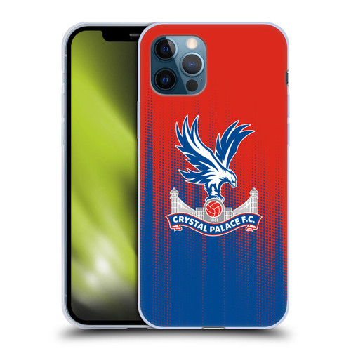 Crystal Palace FC Crest Halftone Soft Gel Case for Apple iPhone 12 / iPhone 12 Pro