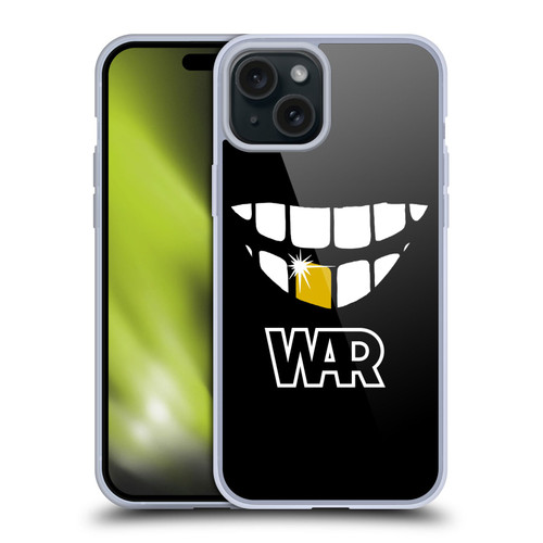 War Graphics Why Can't We Be Friends? Soft Gel Case for Apple iPhone 15 Plus