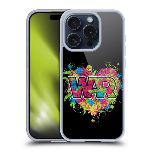 War Graphics Heart Logo Soft Gel Case for Apple iPhone 15 Pro