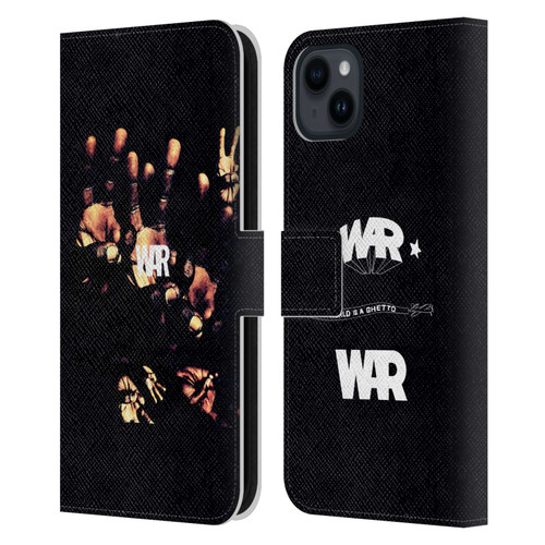 War Graphics Album Art Leather Book Wallet Case Cover For Apple iPhone 15 Plus