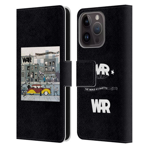 War Graphics The World Is A Ghetto Album Leather Book Wallet Case Cover For Apple iPhone 15 Pro