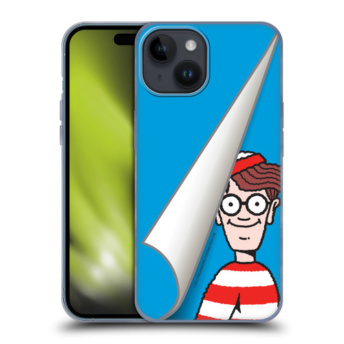 Where's Wally? Graphics Peek Soft Gel Case for Apple iPhone 15