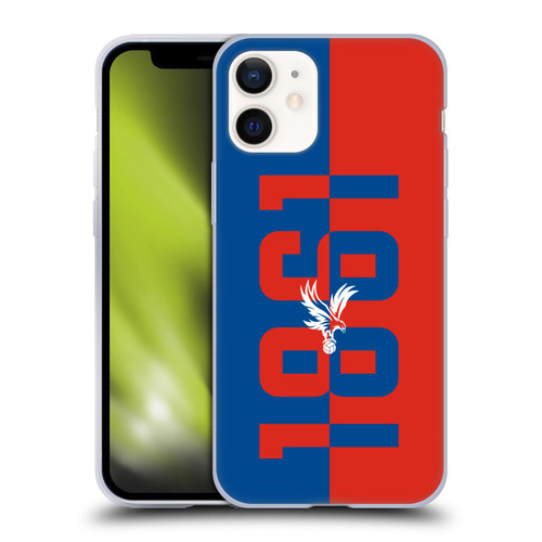 Crystal Palace FC Crest 1861 Soft Gel Case for Apple iPhone 12 Mini