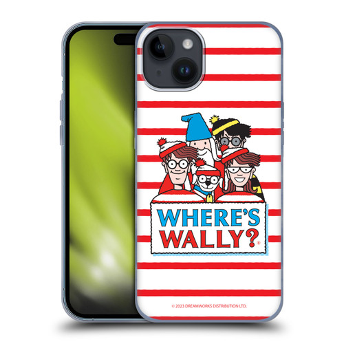 Where's Wally? Graphics Characters Soft Gel Case for Apple iPhone 15 Plus
