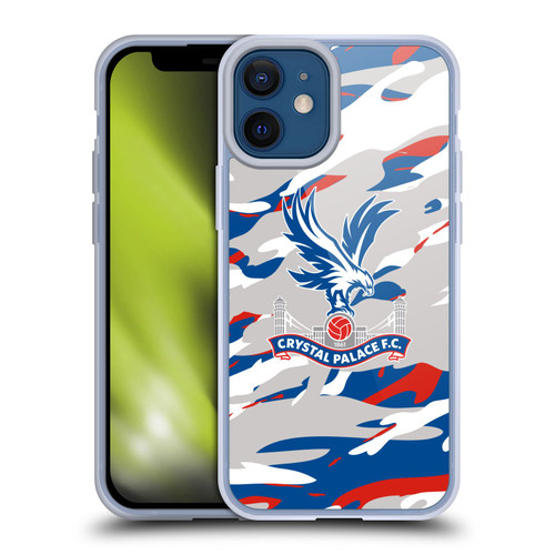 Crystal Palace FC Crest Camouflage Soft Gel Case for Apple iPhone 12 Mini & MagSafe