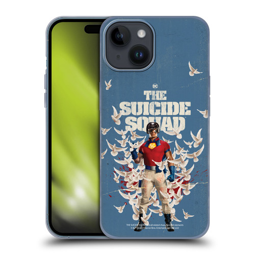 The Suicide Squad 2021 Character Poster Peacemaker Soft Gel Case for Apple iPhone 15