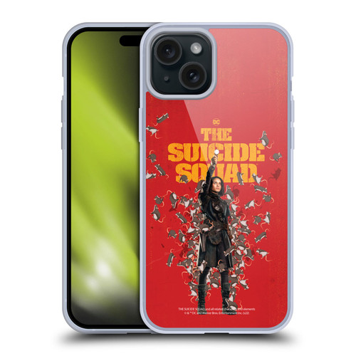 The Suicide Squad 2021 Character Poster Ratcatcher Soft Gel Case for Apple iPhone 15 Plus