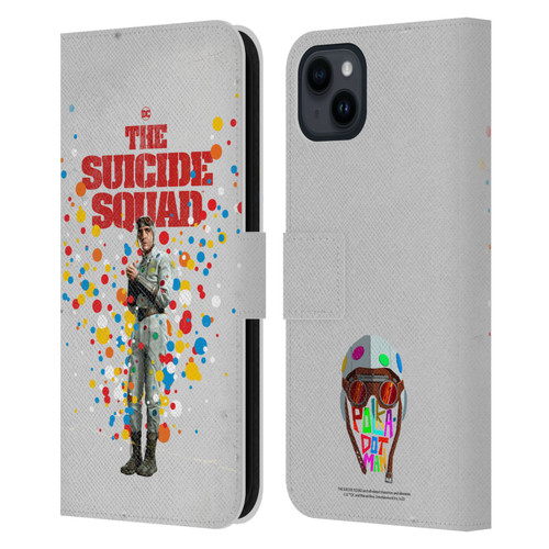 The Suicide Squad 2021 Character Poster Polkadot Man Leather Book Wallet Case Cover For Apple iPhone 15 Plus