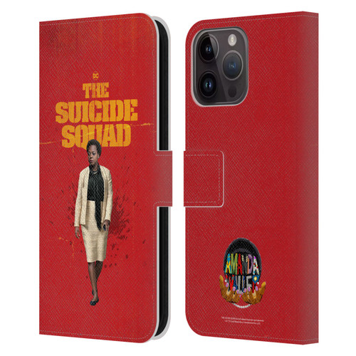 The Suicide Squad 2021 Character Poster Amanda Waller Leather Book Wallet Case Cover For Apple iPhone 15 Pro Max