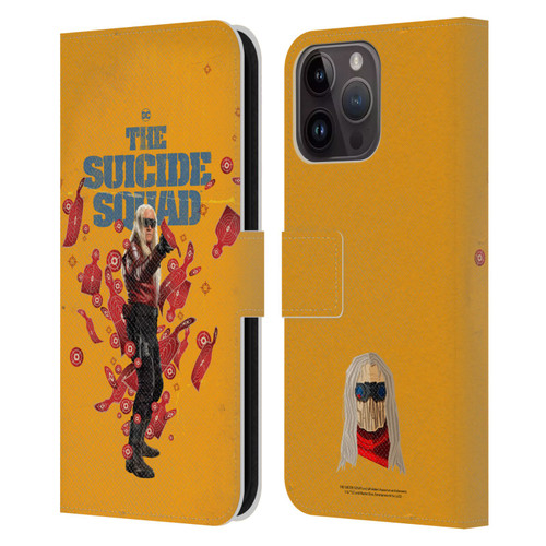 The Suicide Squad 2021 Character Poster Savant Leather Book Wallet Case Cover For Apple iPhone 15 Pro Max