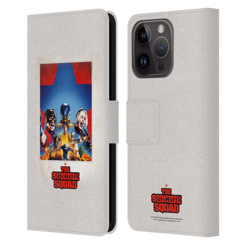The Suicide Squad 2021 Character Poster Group Leather Book Wallet Case Cover For Apple iPhone 15 Pro