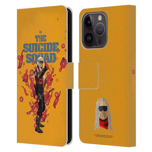 The Suicide Squad 2021 Character Poster Savant Leather Book Wallet Case Cover For Apple iPhone 15 Pro