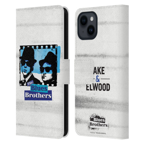 The Blues Brothers Graphics Film Leather Book Wallet Case Cover For Apple iPhone 15