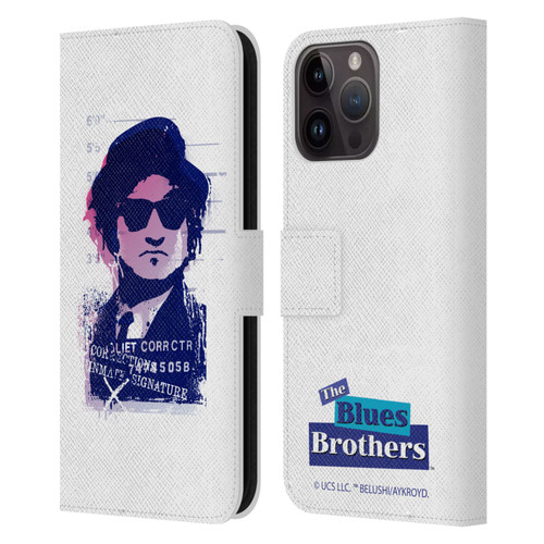 The Blues Brothers Graphics Jake Leather Book Wallet Case Cover For Apple iPhone 15 Pro Max