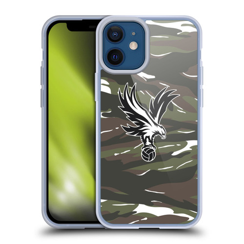 Crystal Palace FC Crest Woodland Camouflage Soft Gel Case for Apple iPhone 12 Mini & MagSafe