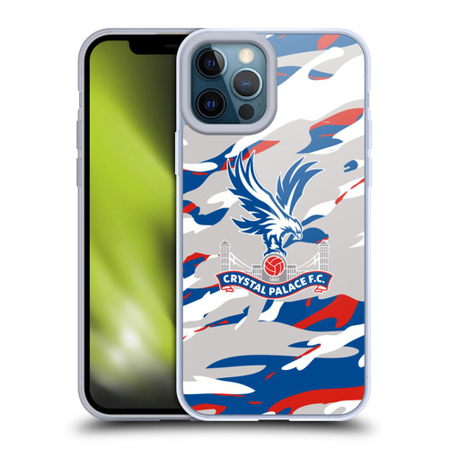Crystal Palace FC Crest Camouflage Soft Gel Case for Apple iPhone 12 Pro Max & MagSafe