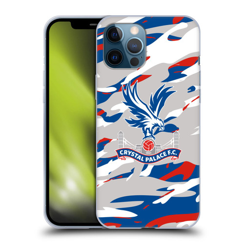 Crystal Palace FC Crest Camouflage Soft Gel Case for Apple iPhone 12 Pro Max