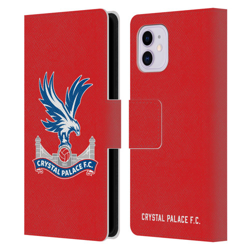 Crystal Palace FC Crest Eagle Leather Book Wallet Case Cover For Apple iPhone 11
