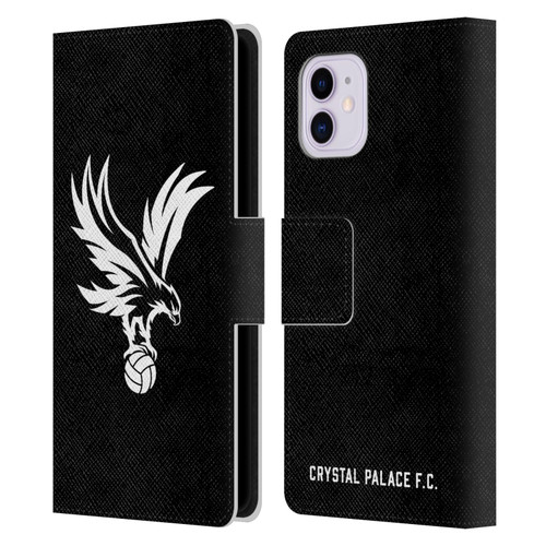 Crystal Palace FC Crest Eagle Grey Leather Book Wallet Case Cover For Apple iPhone 11