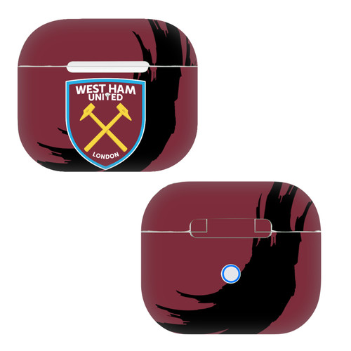 West Ham United FC Art Sweep Stroke Vinyl Sticker Skin Decal Cover for Apple AirPods 3 3rd Gen Charging Case