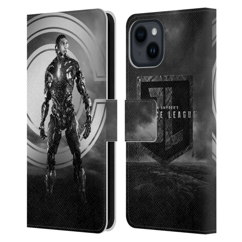 Zack Snyder's Justice League Snyder Cut Character Art Cyborg Leather Book Wallet Case Cover For Apple iPhone 15