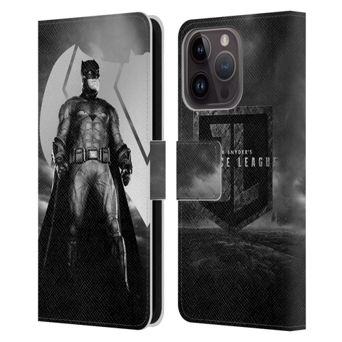 Zack Snyder's Justice League Snyder Cut Character Art Batman Leather Book Wallet Case Cover For Apple iPhone 15 Pro