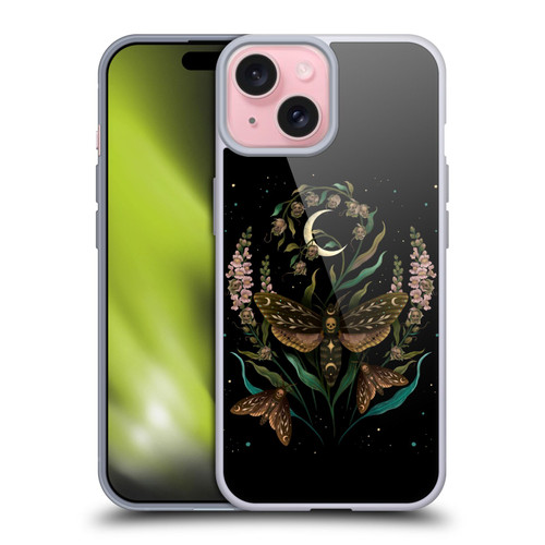 Episodic Drawing Illustration Animals Death Head Soft Gel Case for Apple iPhone 15