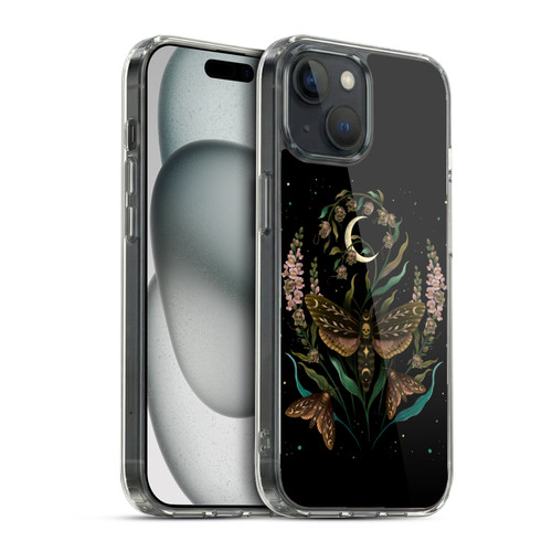Episodic Drawing Illustration Animals Death Head Soft Gel Case for Apple iPhone 15 & MagSafe