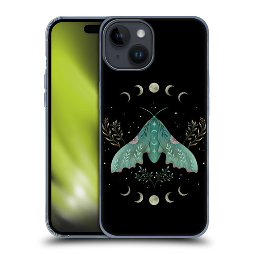 Episodic Drawing Illustration Animals Luna And Moth Soft Gel Case for Apple iPhone 15
