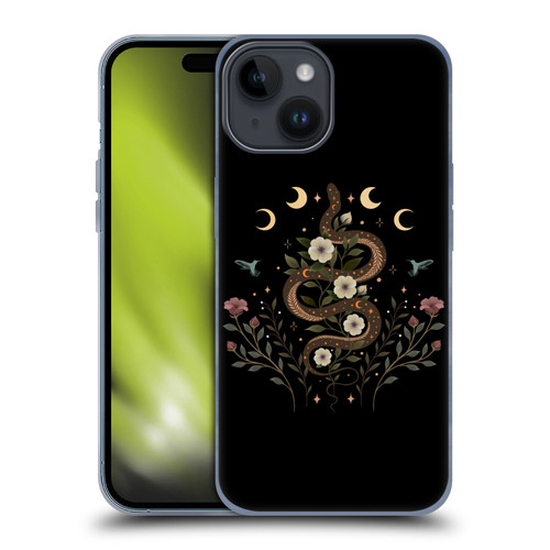 Episodic Drawing Illustration Animals Serpent Spell Soft Gel Case for Apple iPhone 15