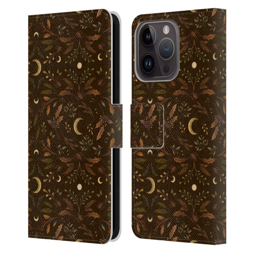 Episodic Drawing Art Winter Merry Patterns Leather Book Wallet Case Cover For Apple iPhone 15 Pro