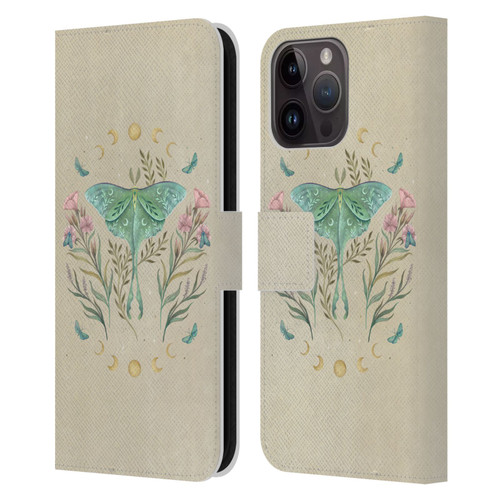 Episodic Drawing Illustration Animals Luna And Forester Vintage Leather Book Wallet Case Cover For Apple iPhone 15 Pro Max