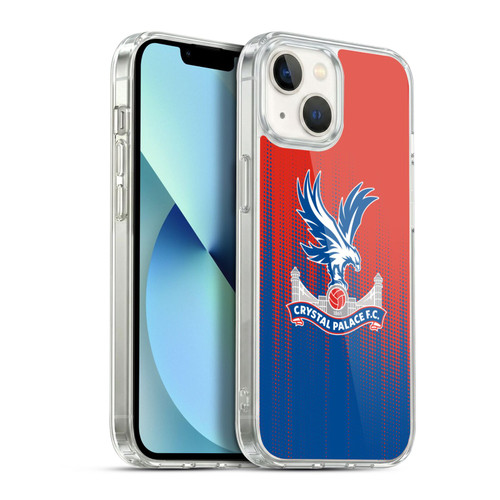 Crystal Palace FC Crest Halftone Soft Gel Case for Apple iPhone 13