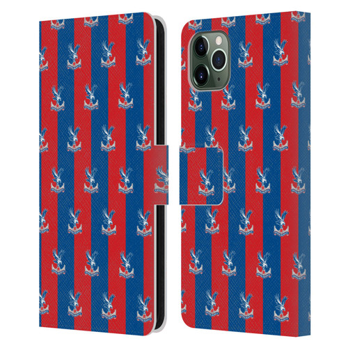 Crystal Palace FC Crest Pattern Leather Book Wallet Case Cover For Apple iPhone 11 Pro Max
