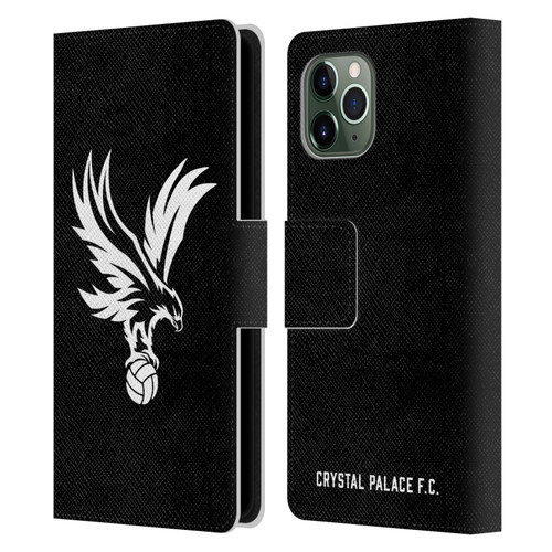 Crystal Palace FC Crest Eagle Grey Leather Book Wallet Case Cover For Apple iPhone 11 Pro