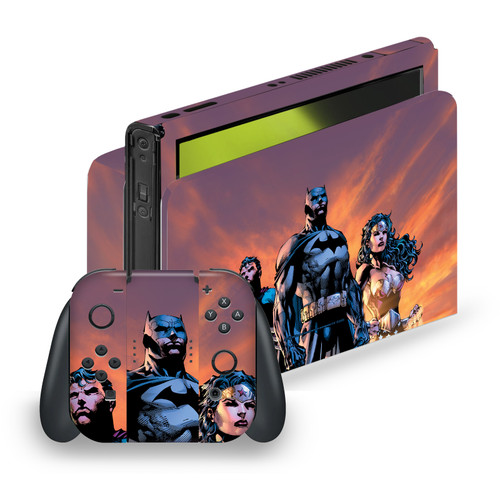 Justice League DC Comics Comic Book Covers Icons Trinity Vinyl Sticker Skin Decal Cover for Nintendo Switch OLED