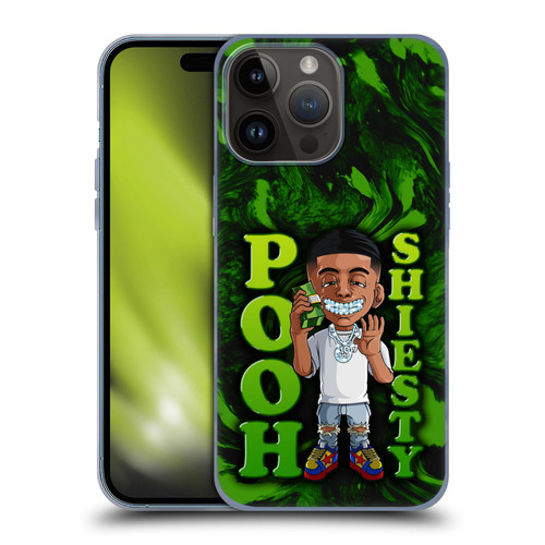 Pooh Shiesty Graphics Green Soft Gel Case for Apple iPhone 15 Pro Max