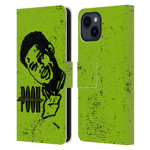 Pooh Shiesty Graphics Sketch Leather Book Wallet Case Cover For Apple iPhone 15