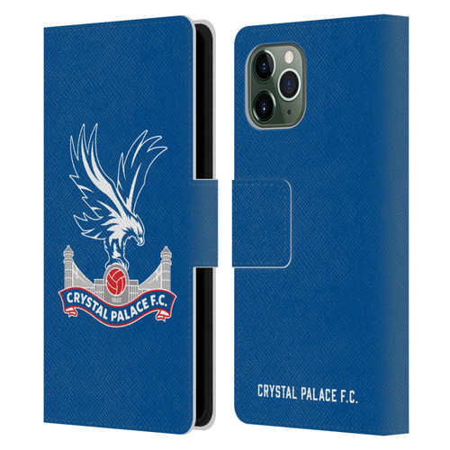 Crystal Palace FC Crest Plain Leather Book Wallet Case Cover For Apple iPhone 11 Pro