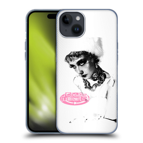 Chloe Moriondo Graphics Portrait Soft Gel Case for Apple iPhone 15 Plus