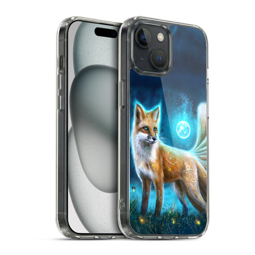 Anthony Christou Fantasy Art Magic Fox In Moonlight Soft Gel Case for Apple iPhone 15 & MagSafe