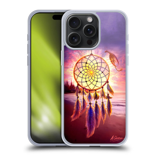 Anthony Christou Fantasy Art Beach Dragon Dream Catcher Soft Gel Case for Apple iPhone 15 Pro Max