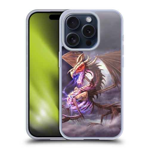 Anthony Christou Fantasy Art Bone Dragon Soft Gel Case for Apple iPhone 15 Pro