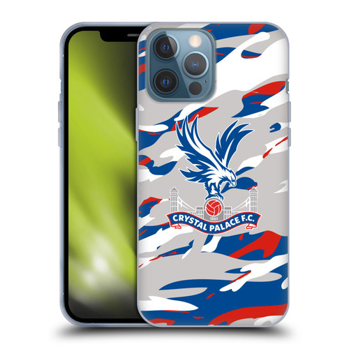 Crystal Palace FC Crest Camouflage Soft Gel Case for Apple iPhone 13 Pro Max