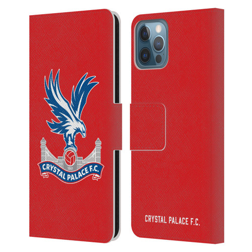 Crystal Palace FC Crest Eagle Leather Book Wallet Case Cover For Apple iPhone 12 / iPhone 12 Pro