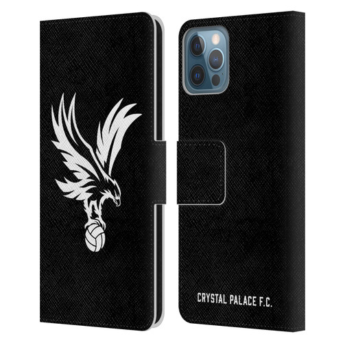 Crystal Palace FC Crest Eagle Grey Leather Book Wallet Case Cover For Apple iPhone 12 / iPhone 12 Pro