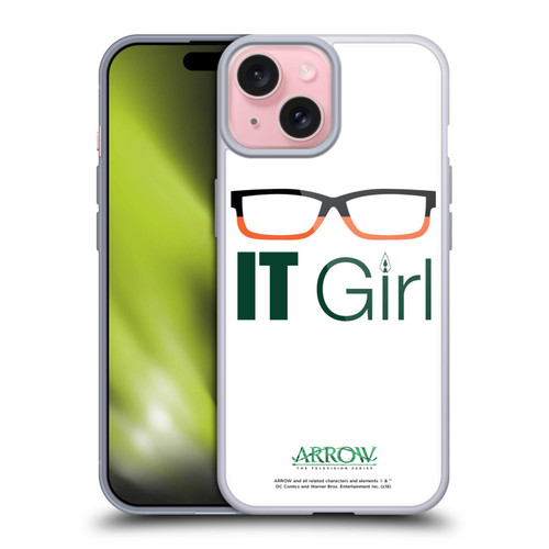 Arrow TV Series Graphics Felicity Smoak IT Girl Soft Gel Case for Apple iPhone 15