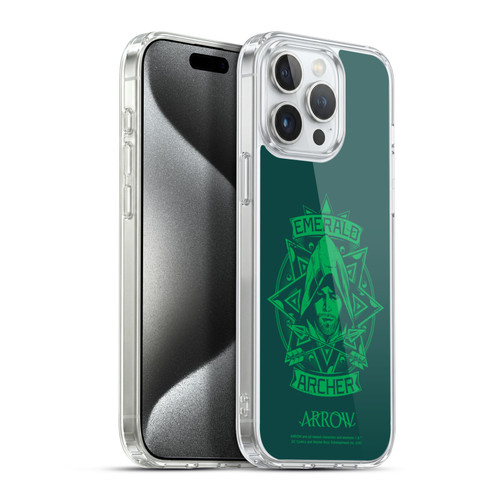 Arrow TV Series Graphics Archer Illustration Soft Gel Case for Apple iPhone 15 Pro Max & MagSafe