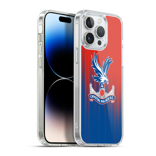 Crystal Palace FC Crest Halftone Soft Gel Case for Apple iPhone 13 Pro Max & MagSafe