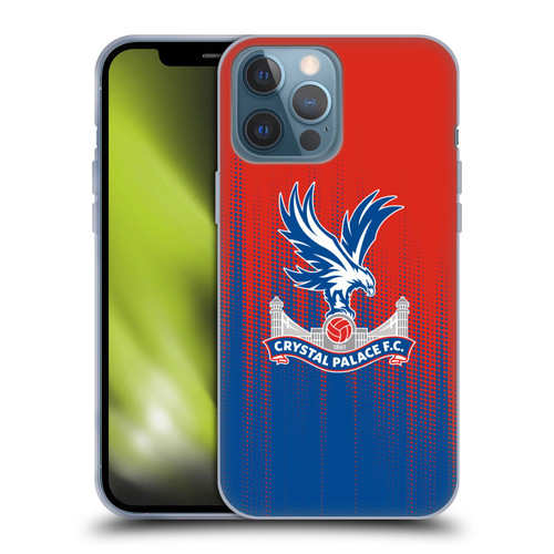 Crystal Palace FC Crest Halftone Soft Gel Case for Apple iPhone 13 Pro Max